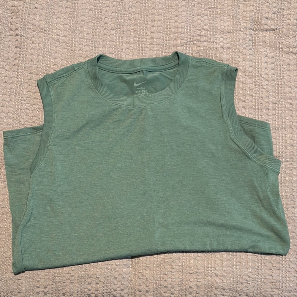 Nike Green Sleeveless Muscle Tee